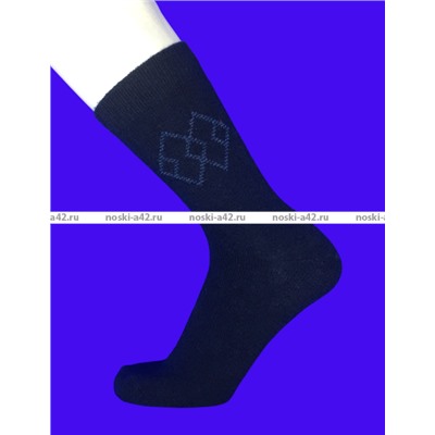 Зувей носки мужские ангора + шерсть с рисунком