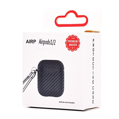 Чехол - PCP06 для кейса "Apple AirPods/AirPods 2" (black)