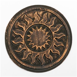 Нашивка с термопечатью «Символ в солнце», богатырь, 16 см