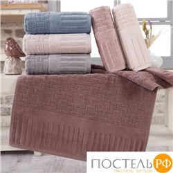 Набор полотенец Карвен Lux Cotton "PIANO" махра 30*50/50*90/70*140 HS 1709 v1 somon/персиковый