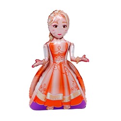 Шар фольгированный 30" «Девочка в оранжевом платье» 7411365