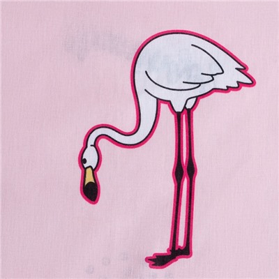 Постельное бельё Этель 1,5 сп "Flamingos" 143х215 см, 150х214 см, 50х70 см -1 шт, 100% хлопок, бязь