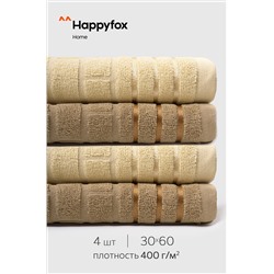 Набор махровых полотенец 4 шт. Happy Fox Home