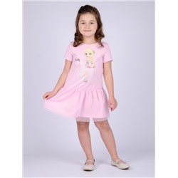 Платье "ПлД-40" снежка розовое, трикотаж