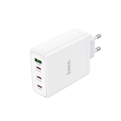 Адаптер Сетевой Hoco N31 PD 3Type-C/USB 100W (white)