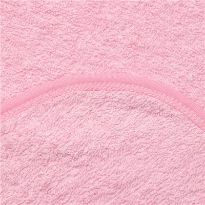 Полотенце-уголок Вишенка 75х95см, цвет розовый, махра, 100% хлопок