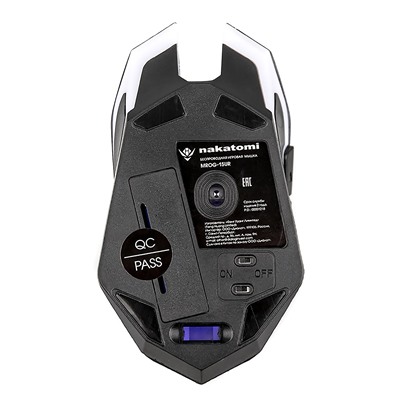 Мышь оптическая беспроводная Nakatomi Gaming mouse MROG-15UR RF, игровая