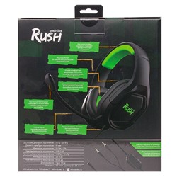 Компьютерная гарнитура Smart Buy SBHG-9720 RUSH STRIKE'EM игровая (black/green)