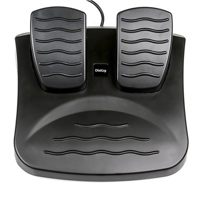 Игровой руль Dialog GW-225VR E-Racer - эф.вибрации, 2 педали+рычаг, PC USB/PS4&3/XB1&360/Android/Switch (black)