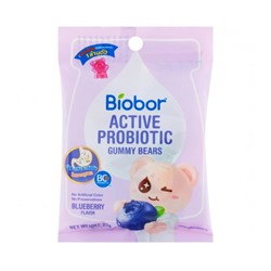 Мармеладные мишки с пробиотиками со вкусом черники BIOBOR 23 гр