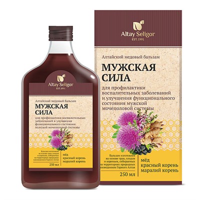 Алтайский медовый бальзам "Мужская сила"