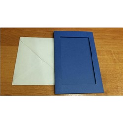 Рамка-открытка синяя