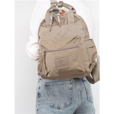 Рюкзак жен текстиль BoBo-3201  (сумка-change),  1отд. 5внеш,  5внут/карм,  бежевый 258168