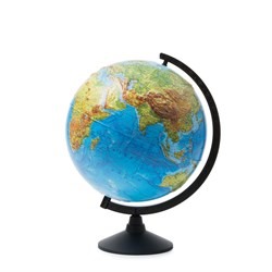 Глобус Земли физический 320мм Рельефный  Классик