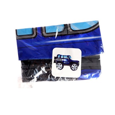 Шар фольгированный 26" «Джип с колёсами», цвет синий 7009526