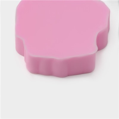 Молд Доляна «Дикая роза», силикон, 5,5×5×1,5 см, цвет розовый