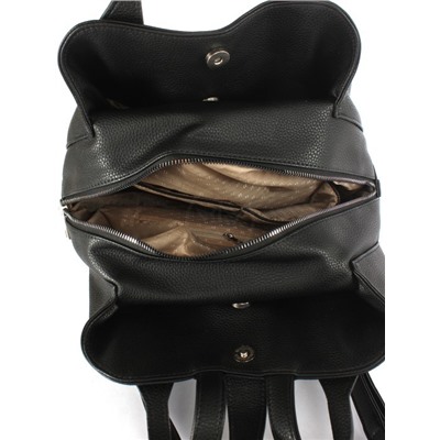 Рюкзак жен искусственная кожа ADEL-280,  3отдел,  формат А 4,  черный флотер  254170
