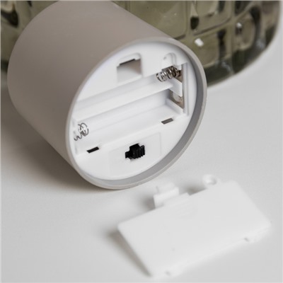 Светодиодная фигура «Свеча бежевая» 6 × 8 × 6 см, пластик, батарейки АААх2 (не в комплекте), свечение тёплое белое