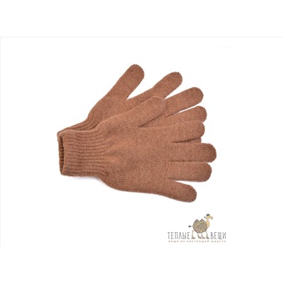 Детские перчатки из шерсти "Верблюд" коричневые