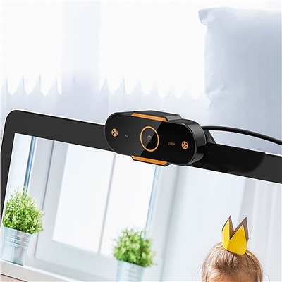 Веб-камера - 720p (black/orange)