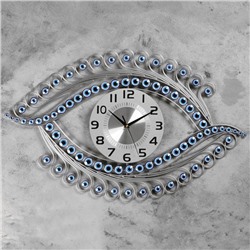 Часы настенные, серия: Ажур, "Майен", плавный ход, d-22 см, 48 х 70.5 см