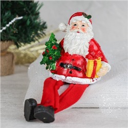 Фигурка Дед мороз висячие ножки 6x8x8(18) см / CHR217-AB /уп 2/192/Новый год