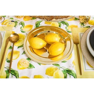 Скатерть "Этель" Лимоны 110х147 см, 100% хлопок, репс 190 гр/м2