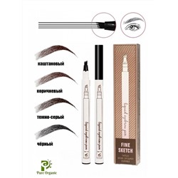 МАРКЕР ДЛЯ БРОВЕЙ 4 ШТ Music Flower liquid eyebrow pen., код 3145726