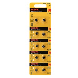 Элемент серебряно-цинковый Kodak AG4 (377, LR626, LR66) (10-BL) (100/2000) ЦЕНА УКАЗАНА ЗА 10 ШТ