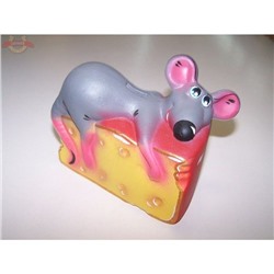 Копилка Мышь на сыре керамика 15*10см