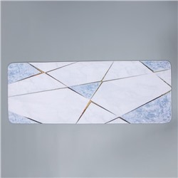 Коврик для ванной и туалета Доляна «Мрамор», 45×120 см