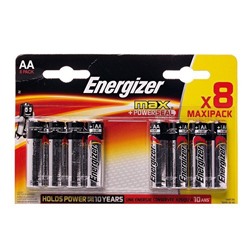 Батарейка AA Energizer LR6 Max (8-BL) (96) ЦЕНА УКАЗАНА ЗА 8 ШТ