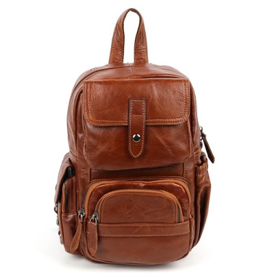 Небольшой кожаный рюкзак 9106 Браун
