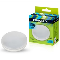 Ergolux LED-GX53-12W-GX53-4K 12Вт GX53 4500К 180-240В /1/10/100/