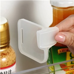 Перегородка для полок холодильника 1 шт., с зажимом, пластик, прозрачная