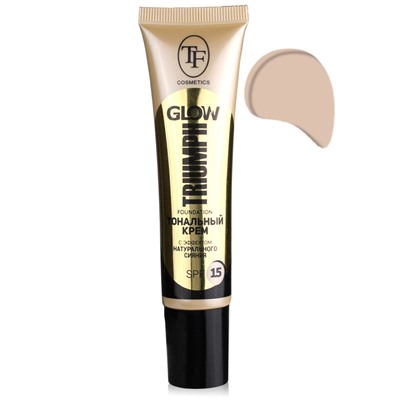 Триумф tf Крем тональный Glow foundation SPF-15 №203 светло-бежевый CTW22 98980