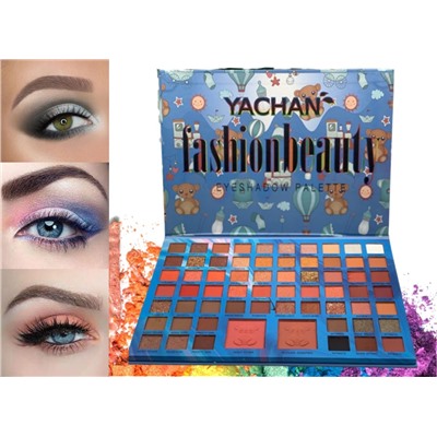 Профессиональная палитра теней+румяна для макияжа Fashion Beauty Yachan Beauty Eyeshadow Palette 64 цветов