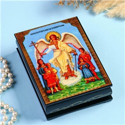 Шкатулка «Ангел-хранитель»  10×14 см, лаковая миниатюра