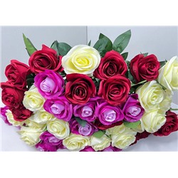 Цветок искусственный декоративный Роза в ассортименте (1 шт 60 см)