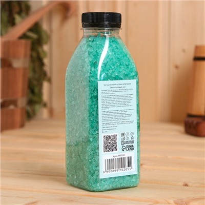 Соль для ванны и бани в бутылке "Эвкалиптовый лес" 600 г