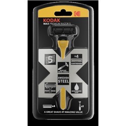Бритвенная система Kodak MAX Prem Razor 5, мужская, 5 лезвий, 4 сменные кассеты /1/12/48/   2032