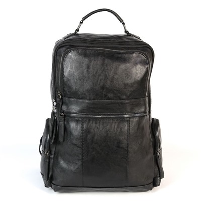 Мужской дорожный рюкзак из эко кожи L0935 Блек