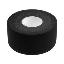 Лента клейкая ТУНДРА, тканевая, хоккейная, черная, 300 мкм, 48 мм х 25 м