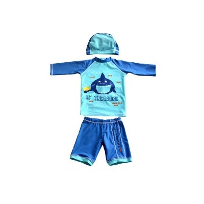 Детский купальный костюм с шапочкой для мальчика ZHTK7004