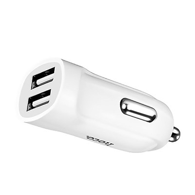 Адаптер Автомобильный Hoco Z2A 2USB/5V/2.4A (white)