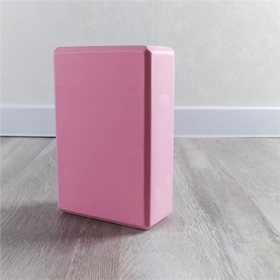 Блок для йоги и фитнеса спортивный 230х150х75 розовый / BY-120P /уп 100/