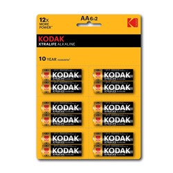Батарейка AA Kodak xtralife LR6 BL-12 отрывной (144) ЦЕНА УКАЗАНА ЗА 1 ШТ