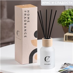 Диффузор ароматический "Home Fragrance", ирис и сладости, белый, 100 мл