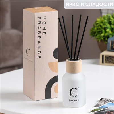 Диффузор ароматический "Home Fragrance", ирис и сладости, белый, 100 мл