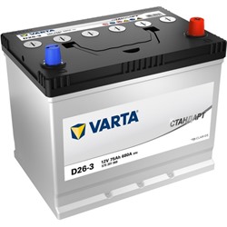 Аккумуляторная батарея Varta 75 Ач Standart Asia 575 301 068 (D26L), обратная полярность